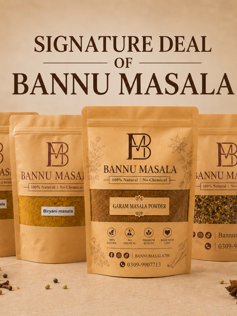 BANNU MASALA SPECAIL DEAL | SALAN MASALA | GARAM MASALA | KABAB MASALA | BIRYNI MASALA |